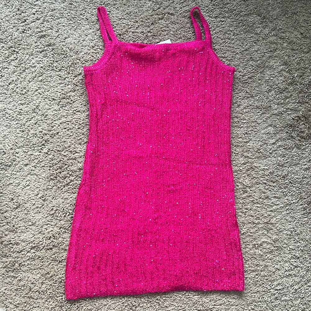 Rumored Palm Beach Knit Mini Dress